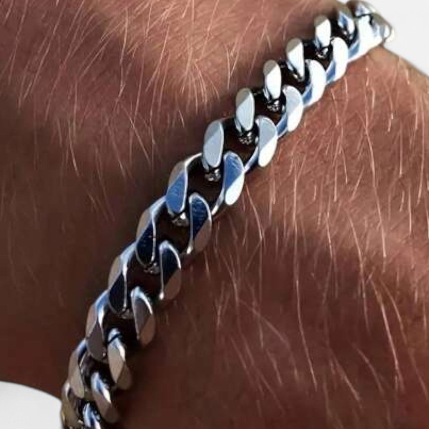 Valciens | Men's Cuban Link Chain Bracelet – Bold Steel, Urban Edge