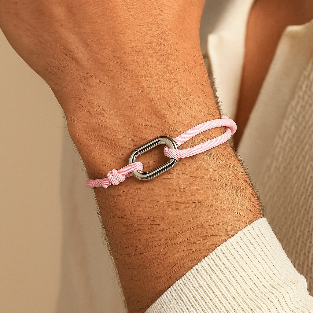 Valcien | 3mm Thin Rope Bracelet for Men – Handmade Macrame Sliding Knot Friendship Jewelry