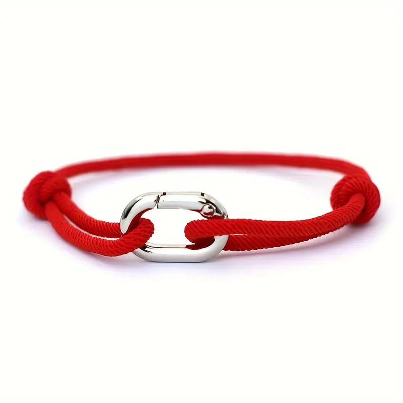 Valcien | 3mm Thin Rope Bracelet for Men – Handmade Macrame Sliding Knot Friendship Jewelry