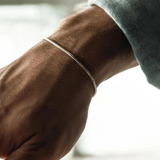 Valcien | Men's Stainless Steel Bracelet – Minimalist Modern Wristwear for Casual & Formal Elegance