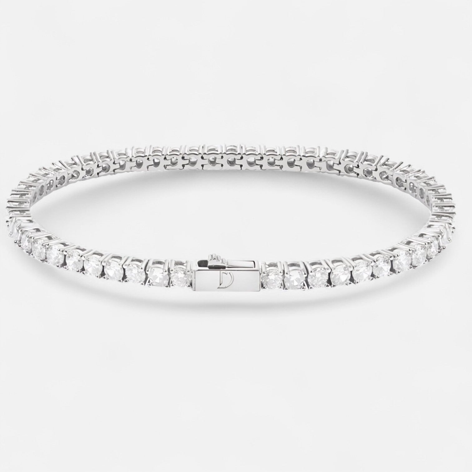 Valciens | Men's 5mm Tennis Link Bracelet – Polished Detail, Subtle Strength